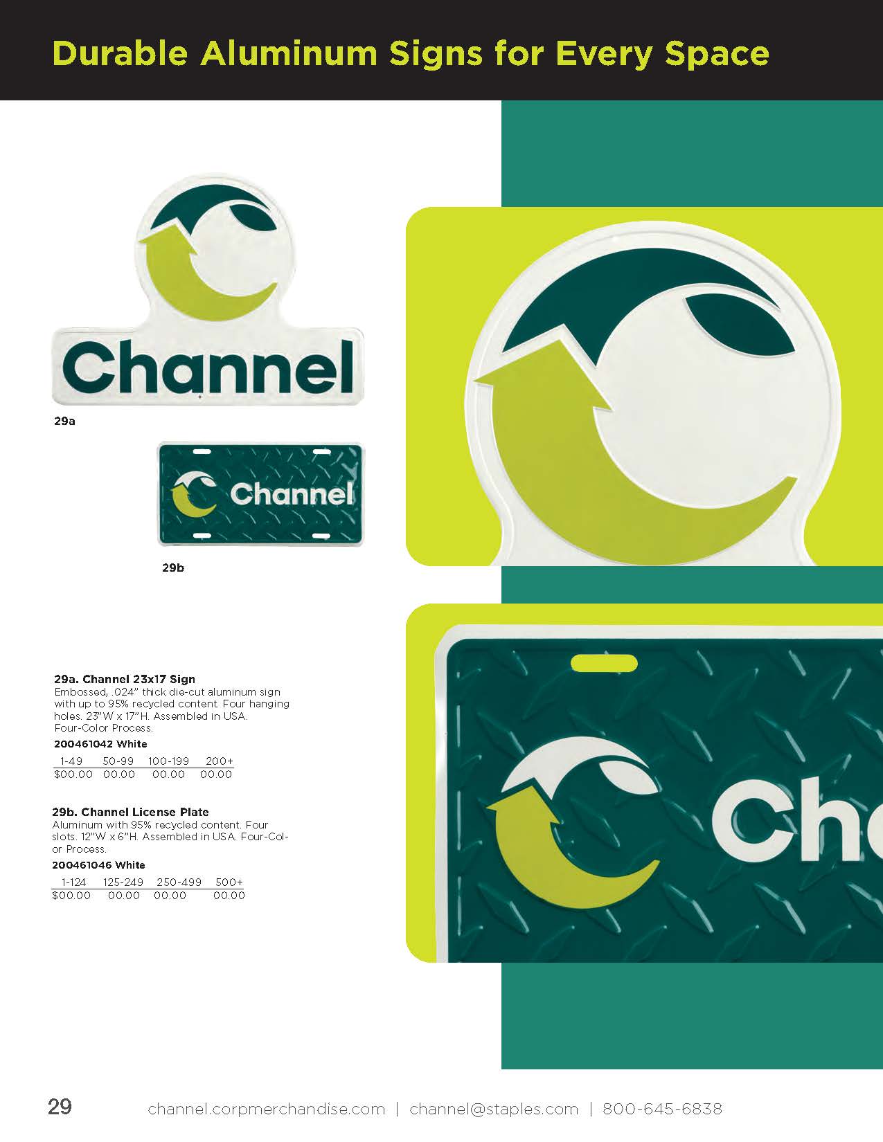 Catalog page 29 with ordering instructions